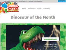 Tablet Screenshot of dinosaurroar.com